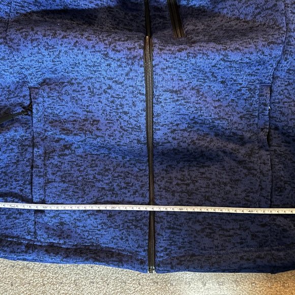 Ocean & Coast Blue Black Fleece Lined Zip Vest L - Picture 6 of 6